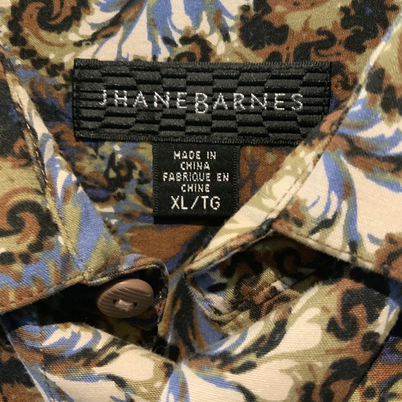 jhane barnes Other - Juan’s Barnes silk cotton blend printed shirt